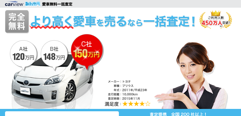 カービュー車売却